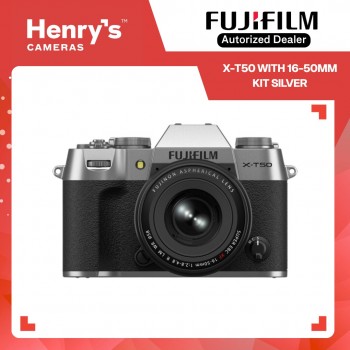Fujifilm X-T50 16-50mm Kit Digital Mirrorless Camera - Silver