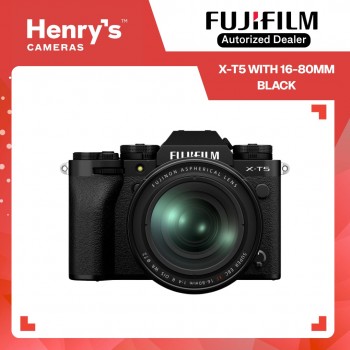 Fujifilm X-T5 with 16-80mm Mirrorless Digital Camera - Black