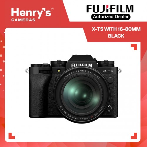 Fujifilm X-T5 with 16-80mm Mirrorless Digital Camera - Black