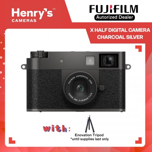 Fujifilm X Half Compact Digital Camera - Charcoal Silver