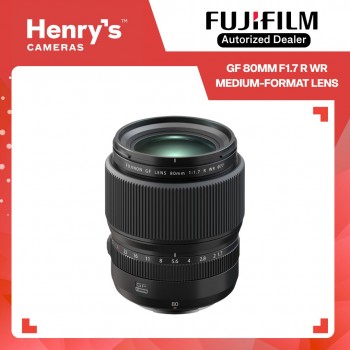 Fujifilm GF 80mm F1.7 R WR Medium-Format Lens