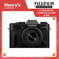 Fujifilm X-T30 III Mirrorless Camera with 13-33mm f/3.5-6.3 Lens - Black