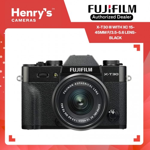 Fujifilm X-T30 III with XC 15-45mm f/3.5-5.6 Lens- Black