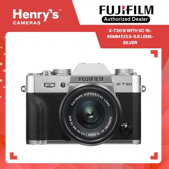 Fujifilm X-T30 III with XC 15-45mm f/3.5-5.6 Lens- Silver