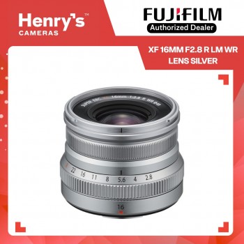 Fujifilm XF 16mm F2.8 R LM WR Lens Silver