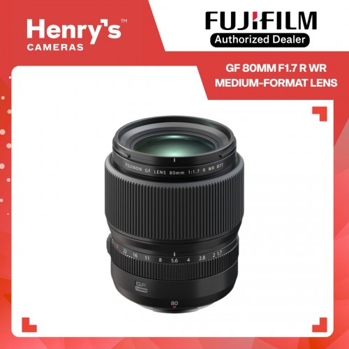 Fujifilm GF 80mm F1.7 R WR Medium-Format Lens