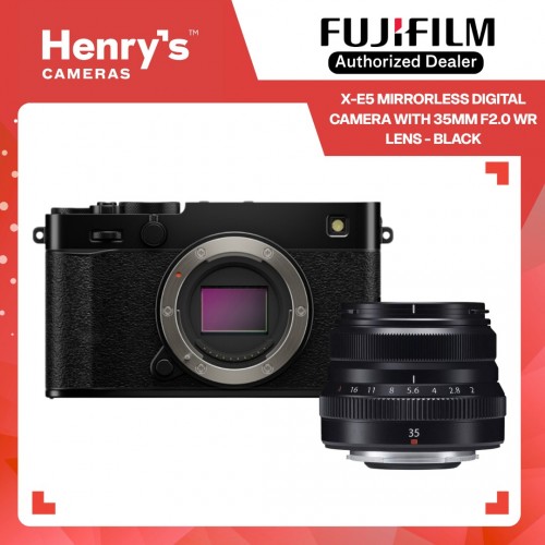Fujifilm X-E5 Mirrorless Camera with 35mm F2.0 WR Lens - Black