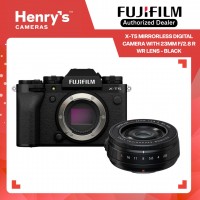 Fujifilm X-T5 Mirrorless Digital Camera with 23mm f/2.8 R WR Lens - Black