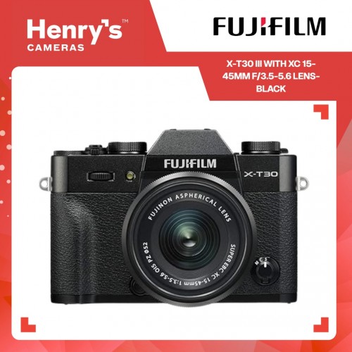 Fujifilm X-T30 III with XC 15-45mm f/3.5-5.6 Lens- Black