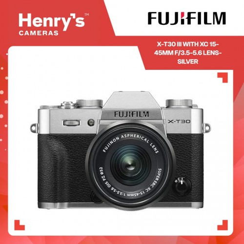 Fujifilm X-T30 III with XC 15-45mm f/3.5-5.6 Lens- Silver