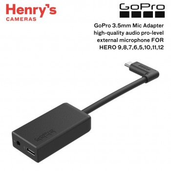 GoPro 3.5mm Mic Adapter high-quality audio pro-level external microphone FOR HERO 9,8,7,6,5,10,11,12