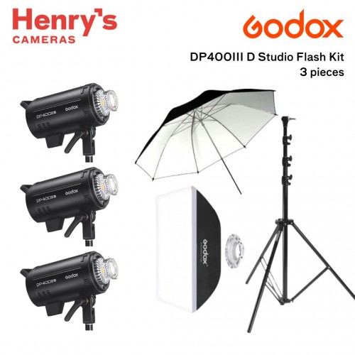 Godox DP400III D Studio Flash Kit 3 pieces