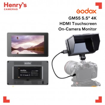 Godox GM55 5.5" 4K HDMI Touchscreen On-Camera Monitor Godox GM55 5.5" 4K HDMI Touchscreen On-Camera Monitor