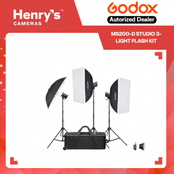 Godox MS200-D Studio 3-Light Flash Kit 