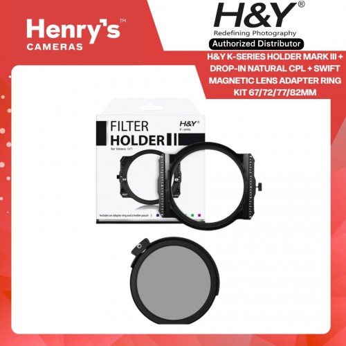 H&Y K-Series Holder Mark III + Drop-in Natural CPL + Swift Magnetic Lens Adapter Ring Kit
