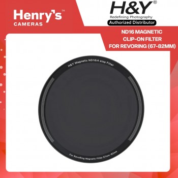 H&Y ND16 Magnetic Clip-on Filter 4-Stop for RevoRing (67-82mm) H&Y ND16 Magnetic Clip-on Filter 4-Stop for RevoRing (67-82mm)