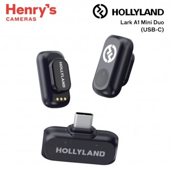 Hollyland Lark A1 Mini Duo Wireless Microphone (USB-C) Space Gray