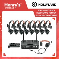 Hollyland Solidcom C1 Pro-Hub8S ENC 9-Person Full-Duplex Wireless Intercom System with Hub