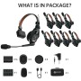 Hollyland Solidcom C1 Pro-8S Full-Duplex ENC Wireless Intercom System with 8 Headsets