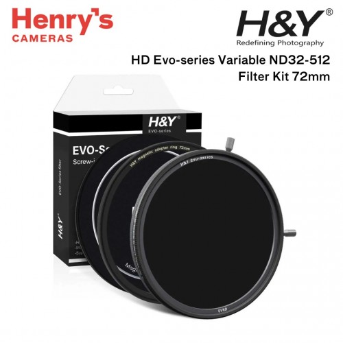 H&Y HD Evo-series Variable ND32-512 Filter Kit 72mm (5-9 stops)