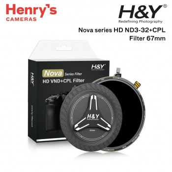 H&Y Nova series HD ND3-32+CPL Filter 67mm (1.5 - 5 stops) H&Y Nova series HD ND3-32+CPL Filter 67mm (1.5 - 5 stops)