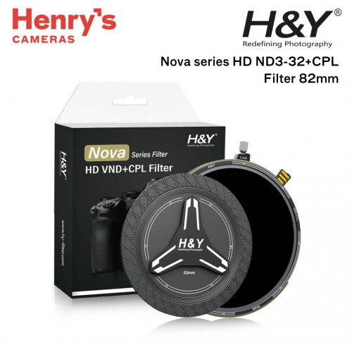 H&Y Nova series HD ND3-32+CPL Filter 82mm (1.5 - 5 stops) H&Y Nova series HD ND3-32+CPL Filter 82mm (1.5 - 5 stops)