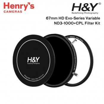 H&Y 67mm HD Evo-Series Magnetic Variable ND3-1000+CPL Filter Kit