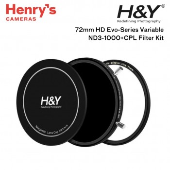 H&Y 72mm HD Evo-Series Magnetic Variable ND3-1000+CPL Filter Kit