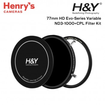 H&Y 77mm HD Evo-Series Magnetic Variable ND3-1000+CPL Filter Kit