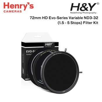 H&Y 72mm HD Evo-series Variable ND3-32 (1.5 - 5 stops) Filter Kit
