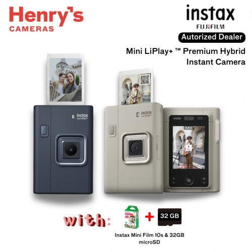Fujifilm Instax Mini LiPlay+ Premium Hybrid Instant Camera
