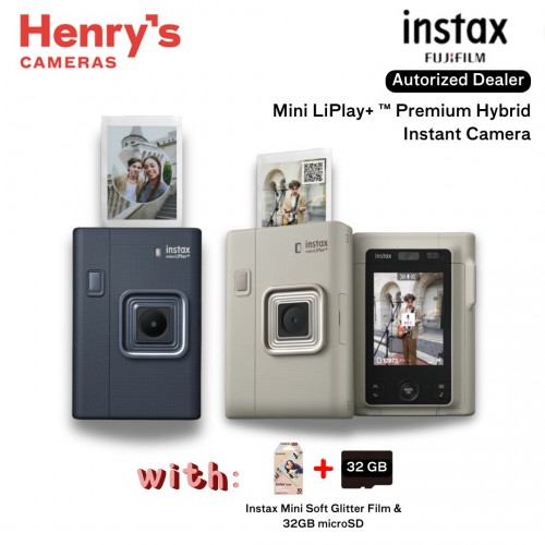 Fujifilm Instax Mini LiPlay+ Premium Hybrid Instant Camera