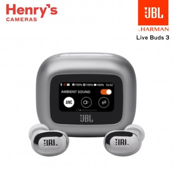 JBL Live Buds 3 True Wireless Noise Cancelling Bud-Type Earbuds (Silver) JBL Live Buds 3 True Wireless Noise Cancelling Bud-Type Earbuds (Silver)