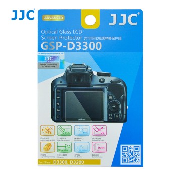 JJC Glass Screen Protector for Nikon D3400, D3300, D3200 JJC Glass Screen Protector for Nikon D3400, D3300, D3200