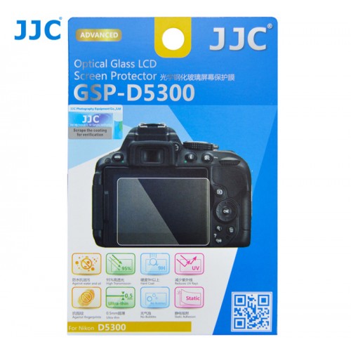 JJC Glass Screen Protector for Nikon D5300, D5500, D5600