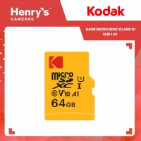 Kodak 64GB Micro SDXC Class 10 UHS 1 U1  w/adaptor (up to 90mb/s) w/A1