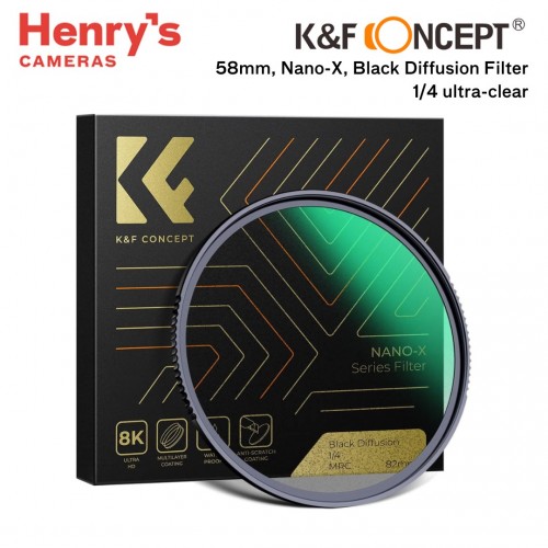 K&F 58mm, Nano-X, Black Diffusion Filter 1/4 ultra-clear