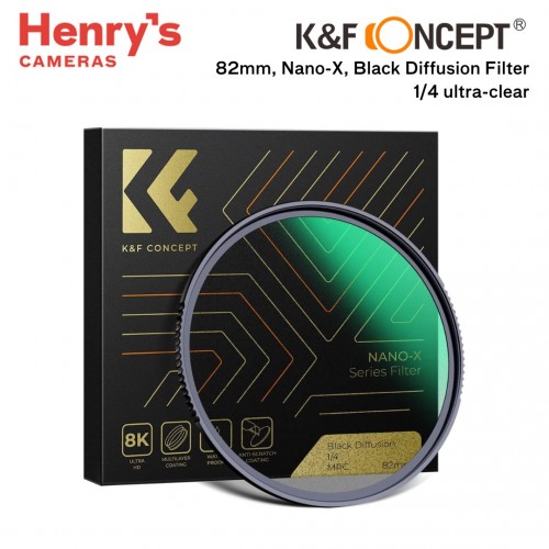 K&F 82mm, Nano-X, Black Diffusion Filter 1/4 ultra-clear