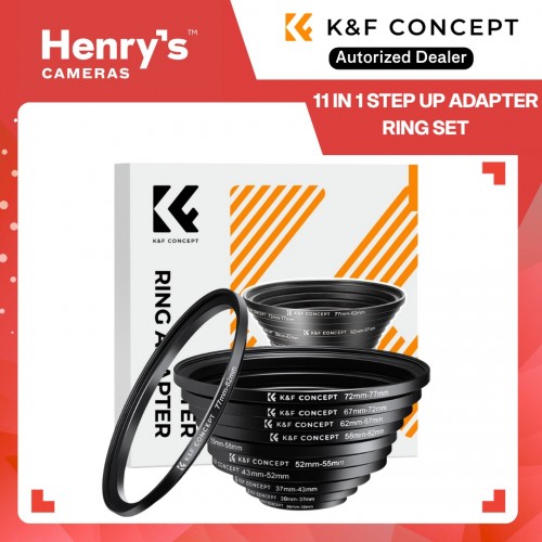 K&F Filter Adapter 11 in 1 Step Up Ring Set