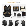 K&F Concept Camera Backpack Hardshell DSLR Photography Camera Bag - Black