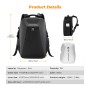 K&F Concept Camera Backpack Hardshell DSLR Photography Camera Bag - Black