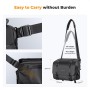 K&F Concept Camera Sling Bag 10L Camera Crossbody Shoulder Backpack DSLR/SLR/Mirrorless Camera - Black