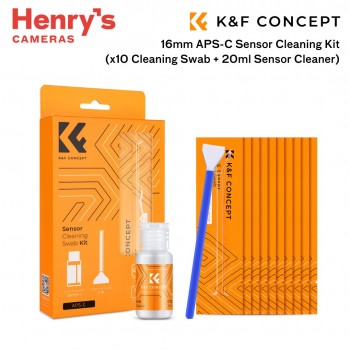 K&F 16mm APS-C Sensor Cleaning Kit (x10 Cleaning Swab + 20ml Sensor Cleaner) SKU.1616 K&F 16mm APS-C Sensor Cleaning Kit (x10 Cleaning Swab + 20ml Sensor Cleaner) SKU.1616