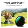 40.5mm Variable ND2-32 (1-5 Stops) & Circular Polarizing Filter CPL & Black Mist 1/4 3 in 1 HD Lens Filter - KF01-2917V2