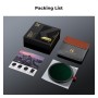 40.5mm Variable ND2-32 (1-5 Stops) & Circular Polarizing Filter CPL & Black Mist 1/4 3 in 1 HD Lens Filter - KF01-2917V2