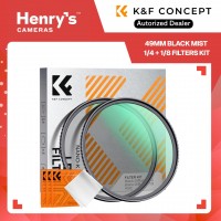 49mm Black Mist 1/4 + 1/8 Filters Kit Black Diffusion Cinematic Effect Filters Set - SKU-1709V1
