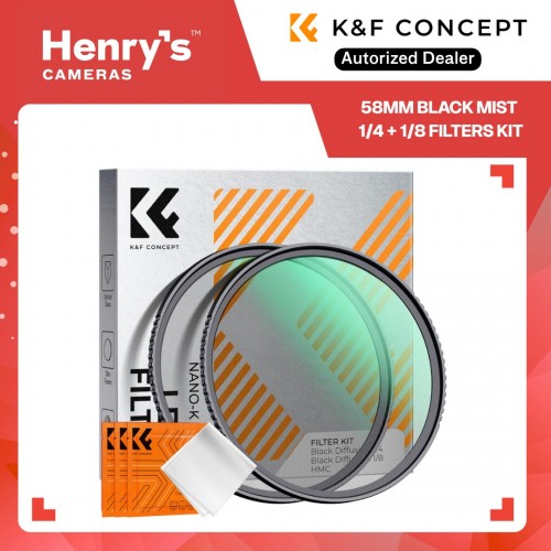 58mm Black Mist 1/4 + 1/8 Filters Kit Black Diffusion Cinematic Effect Filters Set - SKU-1712V1 58mm Black Mist 1/4 + 1/8 Filters Kit Black Diffusion Cinematic Effect Filters Set - SKU-1712V1