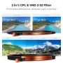 K&F 67mm Magnetic Filter Kit CPL + ND2-32 + Black Mist 1/4 Filter Set - SKU-2497