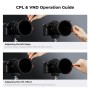 K&F 67mm Magnetic Filter Kit CPL + ND2-32 + Black Mist 1/4 Filter Set - SKU-2497