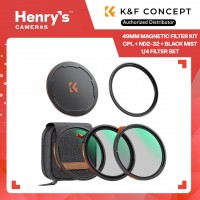 K&F 49mm Magnetic Filter Kit CPL + ND2-32 + Black Mist 1/4 Filter Set - SKU-2762 K&F 49mm Magnetic Filter Kit CPL + ND2-32 + Black Mist 1/4 Filter Set - SKU-2762